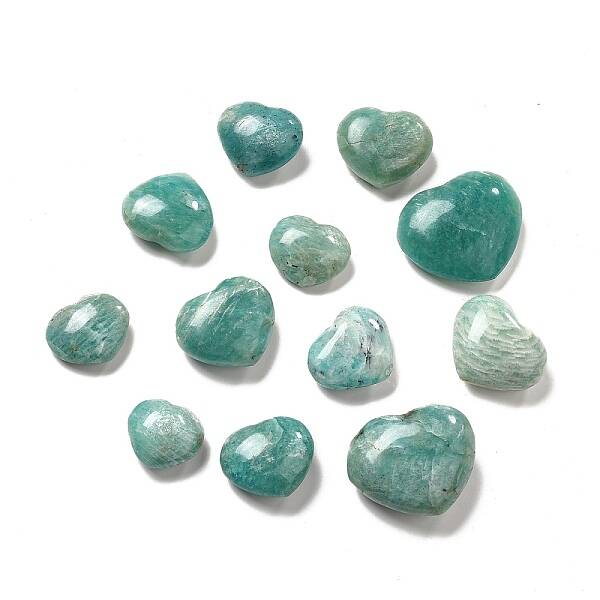 Natural Amazonite Home Heart Love Stones