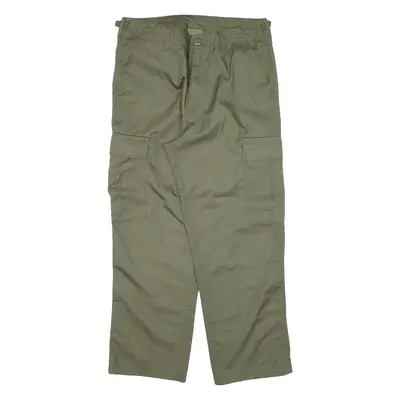 MFH INT COMP Cargo Mens Trousers Green Regular Straight W30 L26
