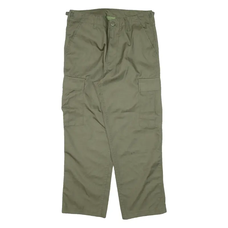 MFH INT COMP Cargo Mens Trousers Green Regular Straight W30 L26