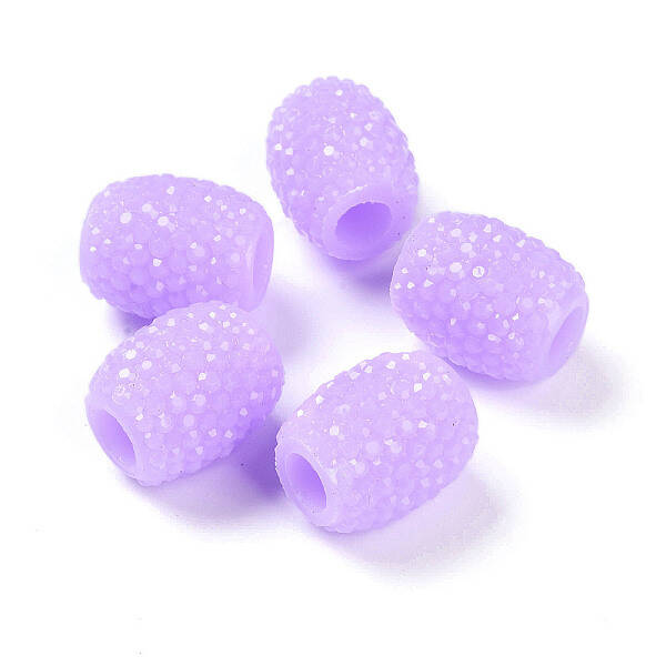Opaque Resin European Jelly Colored Beads