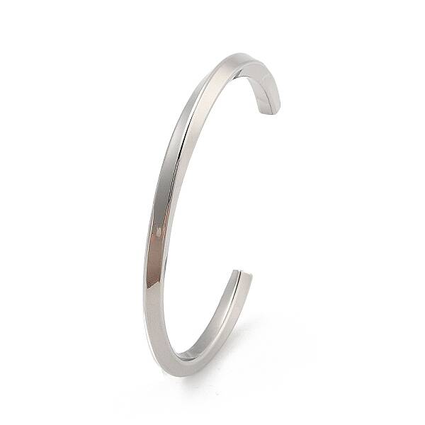 304 Stainless Steel Cuff Bangles for Women