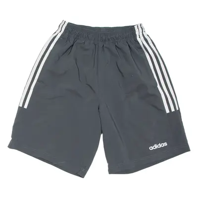 ADIDAS Mesh Lining Mens Swimming Shorts Grey Relaxed S W24
