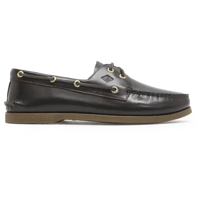 Sperry Authentic Original 2-Eye Full Grain Leather Men's Boat Shoes - Amaretto Amaretto - Size:US 8.5 Men