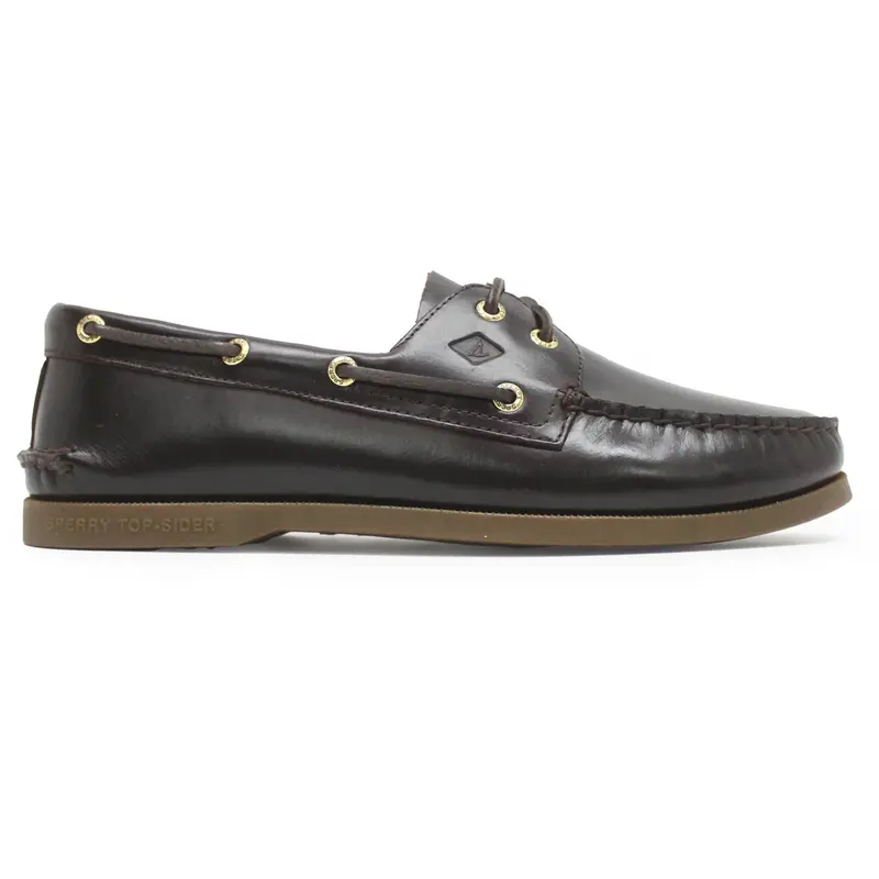 Sperry Authentic Original 2-Eye Full Grain Leather Men's Boat Shoes - Amaretto Amaretto - Size:US 8.5 Men