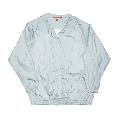 TUDOR COURT Light Blue 90s Nylon Shell Jacket Womens L