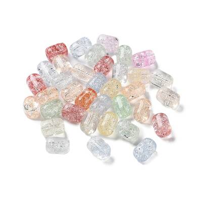 Transparent Crackle Glass Beads