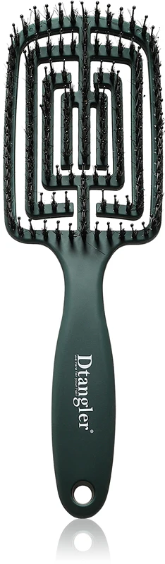 Dtangler Dry Blow, Glow And Go square brush for blow drying in emerald green