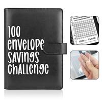 [CLOUDSEA]2025 New Model 100 Envelopes Money Saving Challenge with Cute Stickers, A5 Money Saving Binder with Cash Envelopes,...