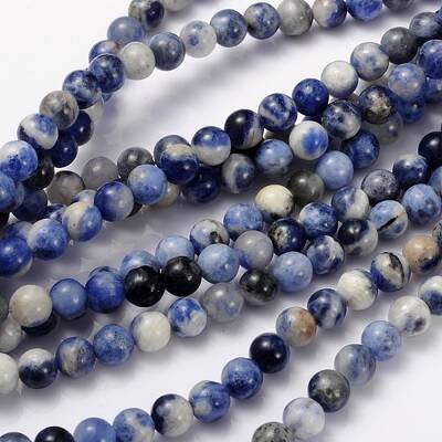 Natural Sodalite Beads Strand