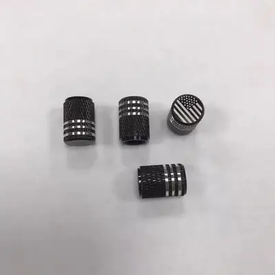 Tire Valve Cap, 5 counts Leak-proof Corrosion Resistant Flag Cover for Car, Truck, Motorcycle & Bike, Auto Car Accessories, S...