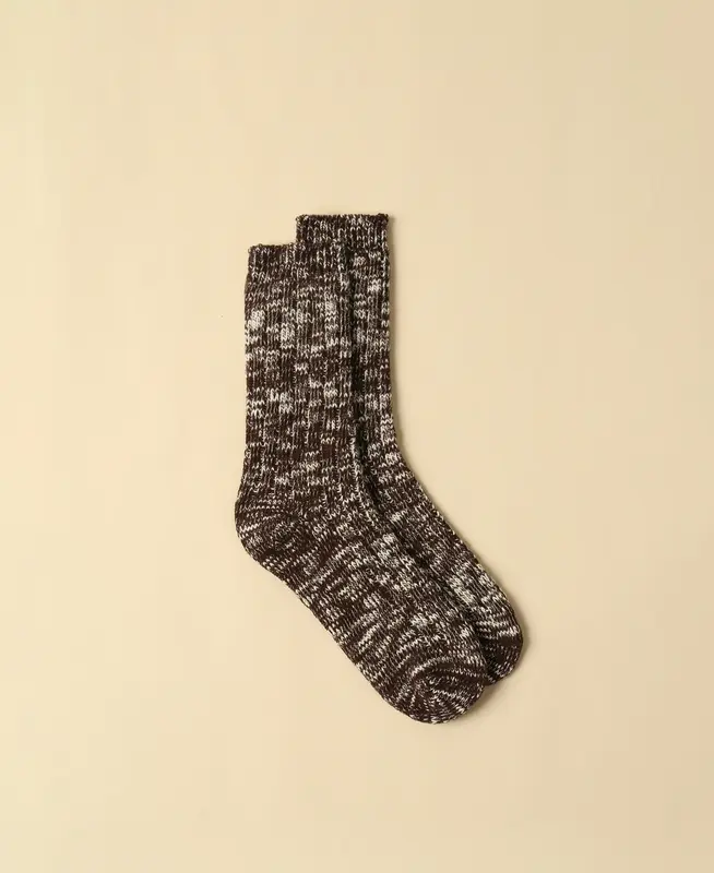 Men's Mélange Rugged Socks - Brown
