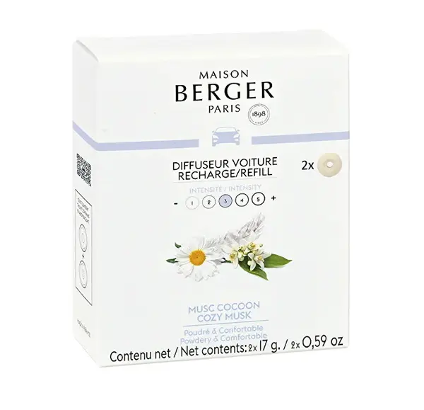 Maison berger paris Cozy Musk Car Diffuser Refill 2pcs