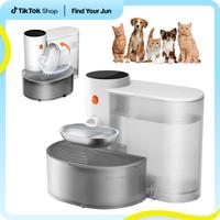 Smart Self-Refill Pet Water Fountain, Stainless Steel Bowl, 2025 New Arrival,Automatic Pet Water Dispenser, Pet Feeding Suppl...