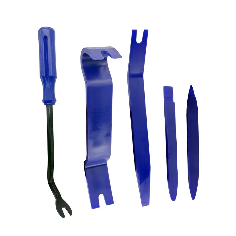 Plastic Car Interior Removal Tool, 5 Counts Auto Trim Removal Tool Kit, Car Pry Tool Kit, Clip Fastener Remover Set for Panel...