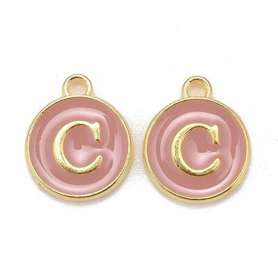 Golden Plated Alloy Enamel Charms