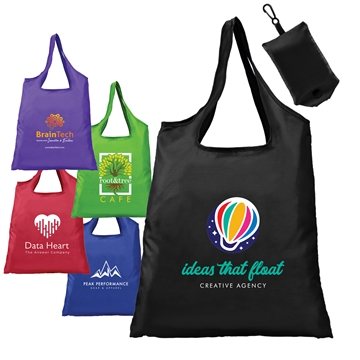 50 Promotional Santorini - Foldaway Shopping Tote Bag - 210D ...