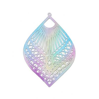 Spray Painted 430 Stainless Steel Big Pendants