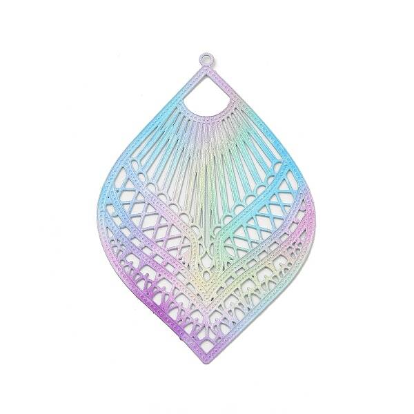 Spray Painted 430 Stainless Steel Big Pendants