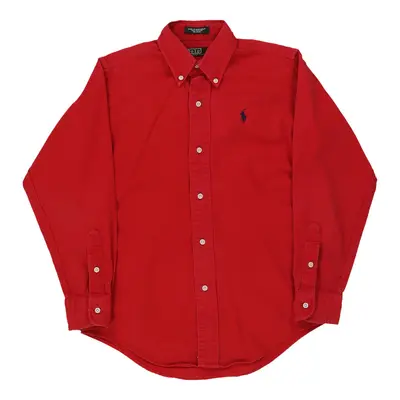 Age 8-10 Ralph Lauren Shirt - Medium Red Cotton