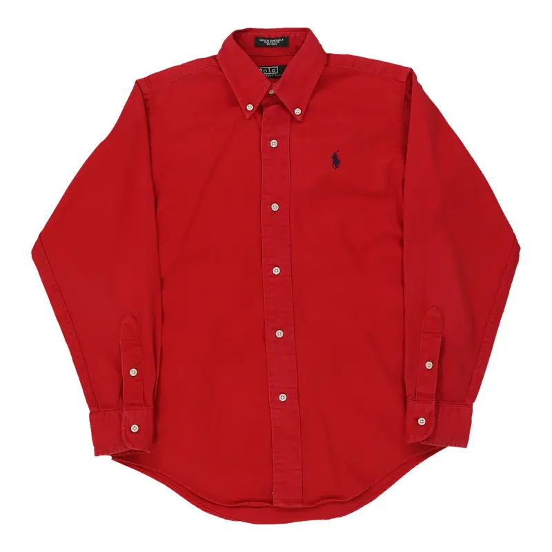 Age 8-10 Ralph Lauren Shirt - Medium Red Cotton