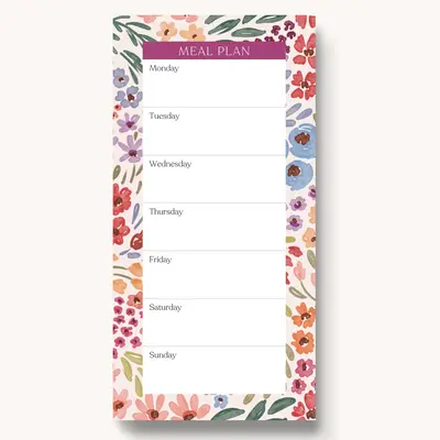 Meal Planner Notepad, 50 pages for organizing your meals for the week