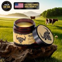 All-Natural Beef Tallow Balm with Raw Honey, Deep Nourishing Cream for Soft Radiant Skin, 2 oz Moisturizer