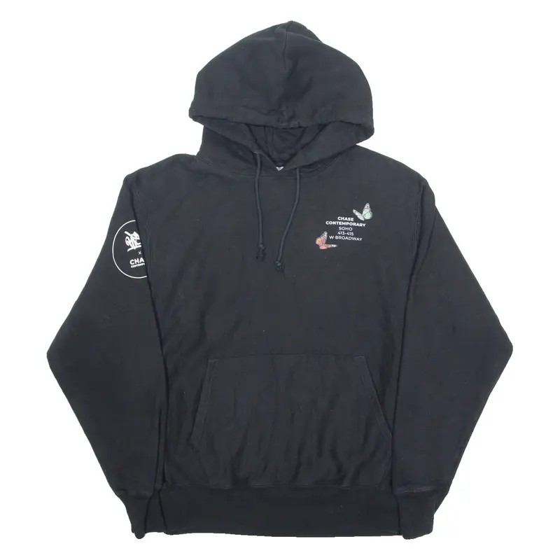 CHAMPION REVERSE WEAVE Chase Contemporary Mens Black Hoodie L