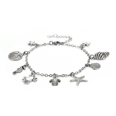 Brass Charm Anklets