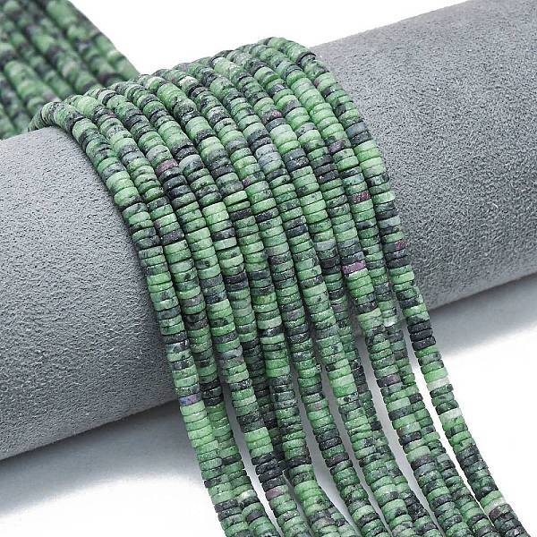 Natural Ruby in Zoisite Beads Strands
