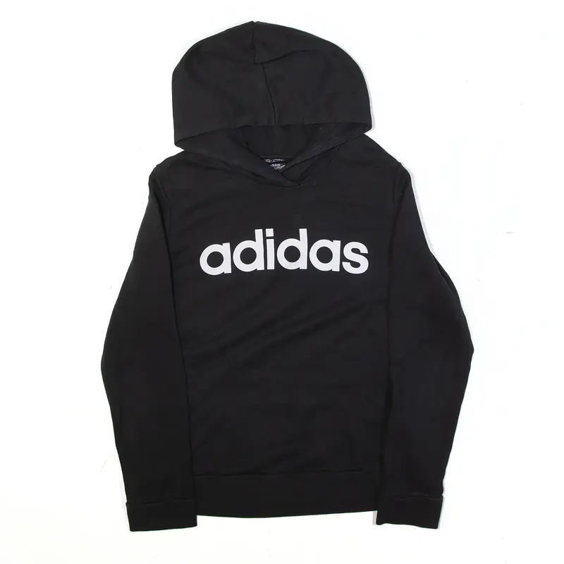 ADIDAS Hoodie Black Pullover Boys L