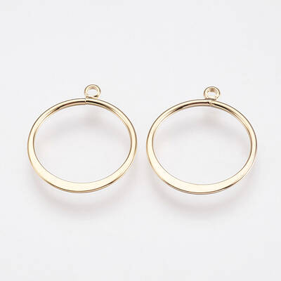 Long-Lasting Plated Brass Pendants