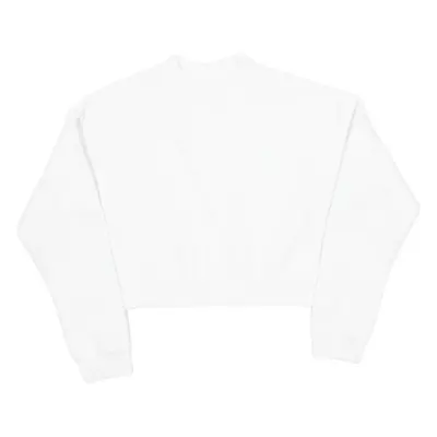 CHAMPION Cropped Mens Sweatshirt White XS