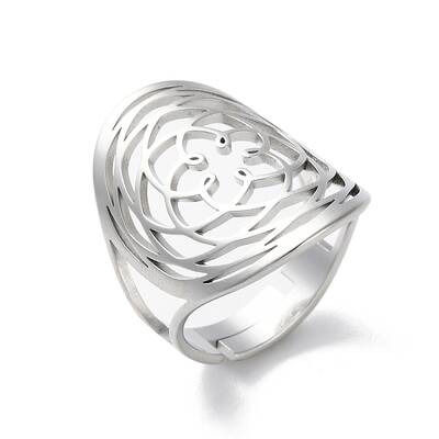 304 Stainless Steel Open Rings for Women