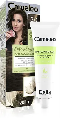 Delia Cosmetics Cameleo Color Essence hair dye tube color 3.0 dark brown 75 g