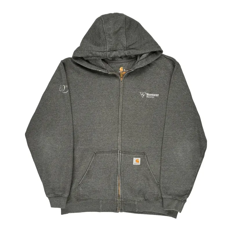 Vermeer Carhartt Hoodie - XL Grey Cotton Blend