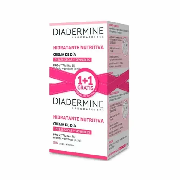 Diadermine Crema Giorno Idratante Nutriente 50ml Set 2 Pezzi