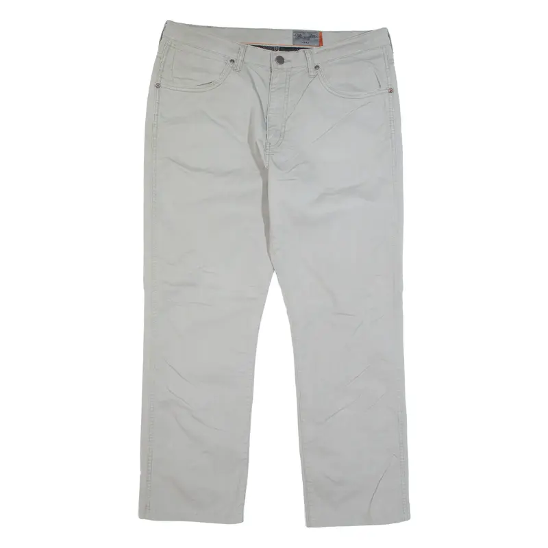 WRANGLER Arizona Mens Trousers Grey Regular Straight W36 L28