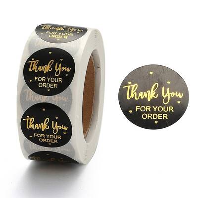 1 Inch Thank You Adhesive Label Stickers