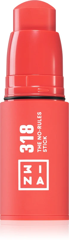 3INA The No-Rules Stick multifunctional pencil for eyes, lips and face color 318 - Coral 5 g