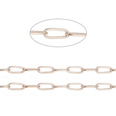 Ion Plating(IP) 304 Stainless Steel Paperclip Chains
