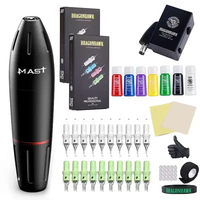 Mast Cartridge Pen Machine WJX Needles Tattoo Battery Pack