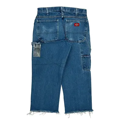Dickies Carpenter Jeans - 32W 24L Blue Cotton