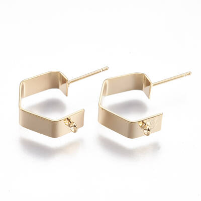 Brass Stud Earring Findings
