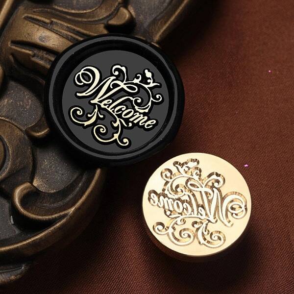 Welcome Wax Seal Brass Stamp Heads