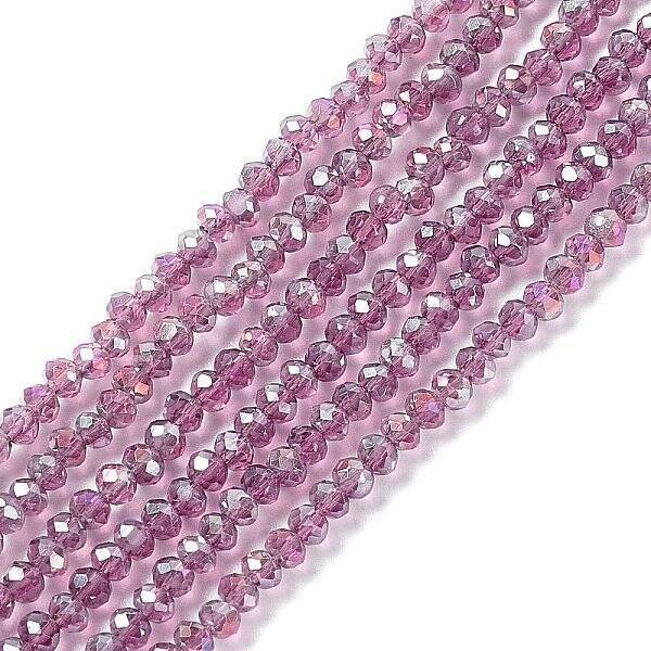 Electroplate Glass Beads Strands