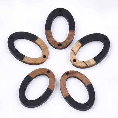 Resin & Walnut Wood Links connectors