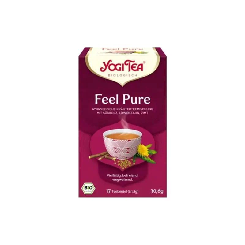Yogi Tea Organic Herbal Tea Feel Pure, Classic (30.60 G)