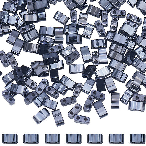 300Pcs 2-Hole Opaque Glass Seed Beads