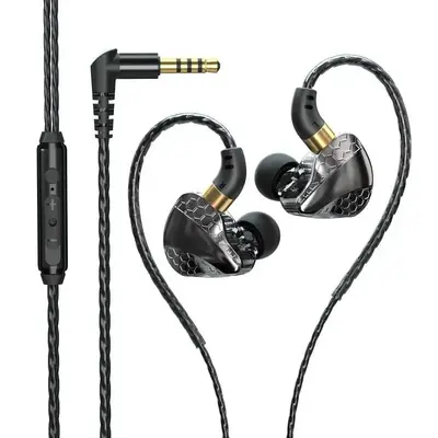 In-ear Subwoofer Wired Sports Headset With Microphone, Widely Compatible & Clear Sound Quality Communication Game Tool