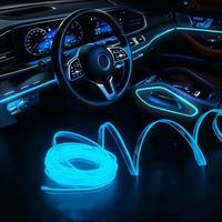 RGB Color Changing LED Light Strip, USB Powered Car Interior Ambient Light, Car Decorative Light Strip, Wheel Lights for Car ...